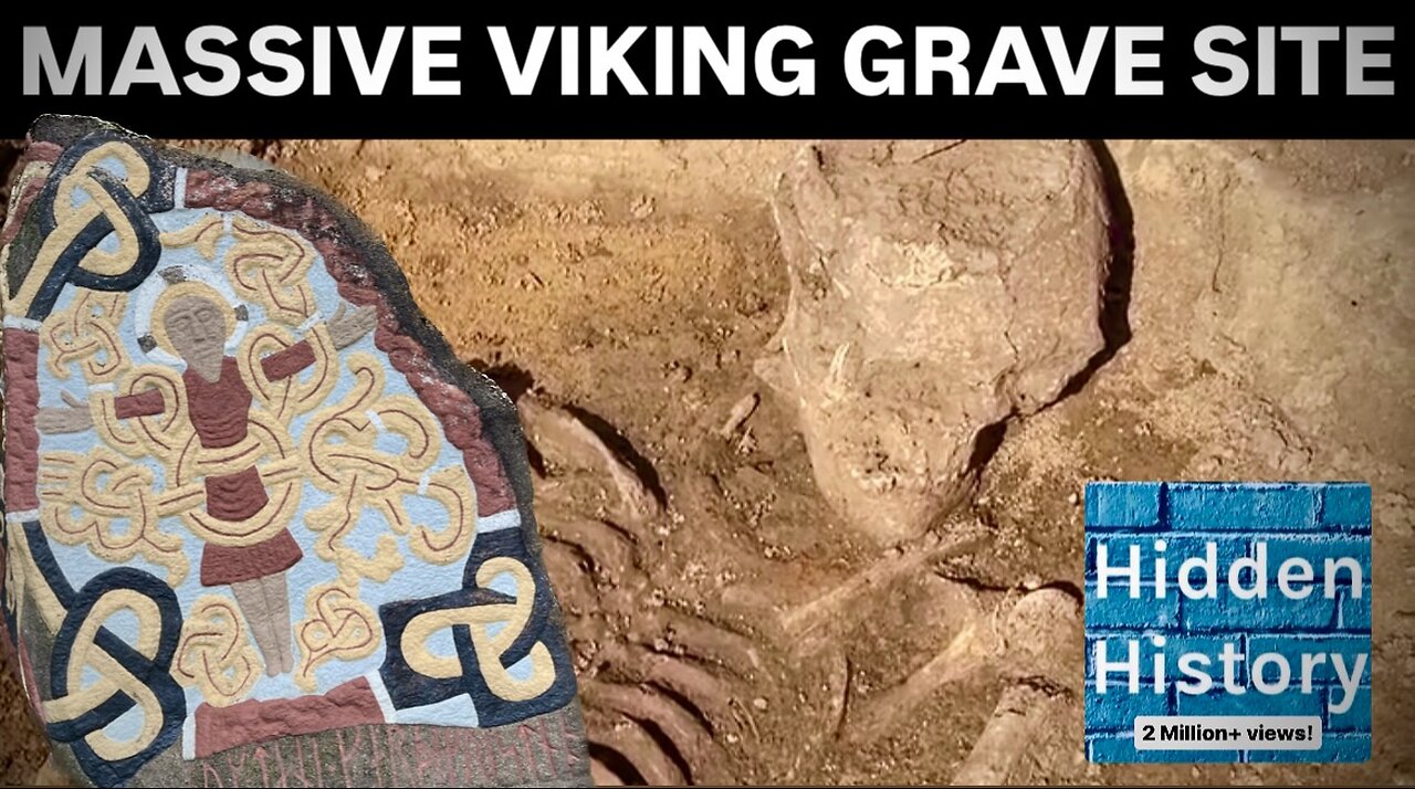 Massive Viking burial ground and over 50 exceptionally preserved skeletons found by archaeologists
