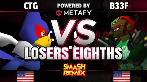 FPS4 Online-TLOC|CTG (Wario/Jigglypuff/Falco) vs. ND64|B33f (Ganondorf/Pikachu)-Smash Remix L. Top 8