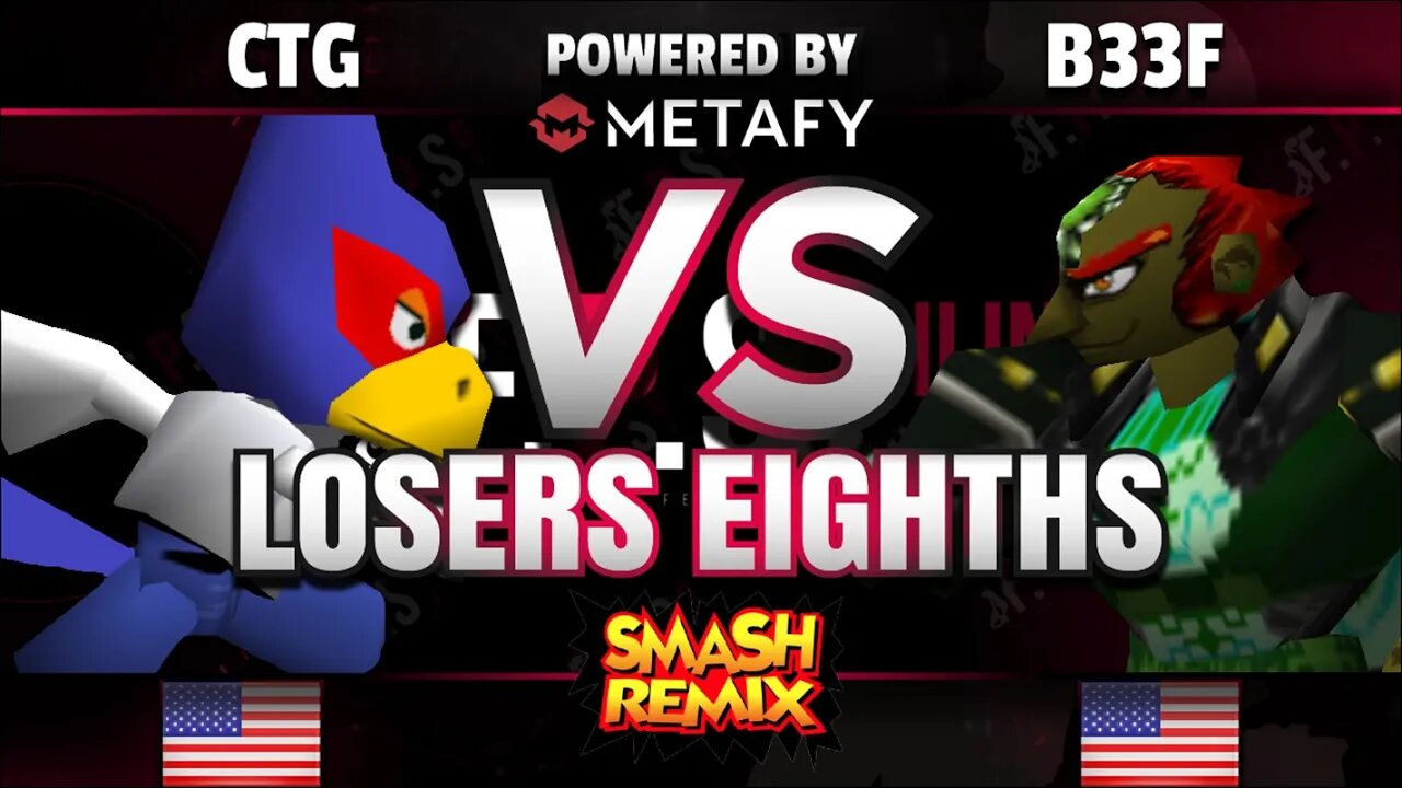 FPS4 Online-TLOC|CTG (Wario/Jigglypuff/Falco) vs. ND64|B33f (Ganondorf/Pikachu)-Smash Remix L. Top 8