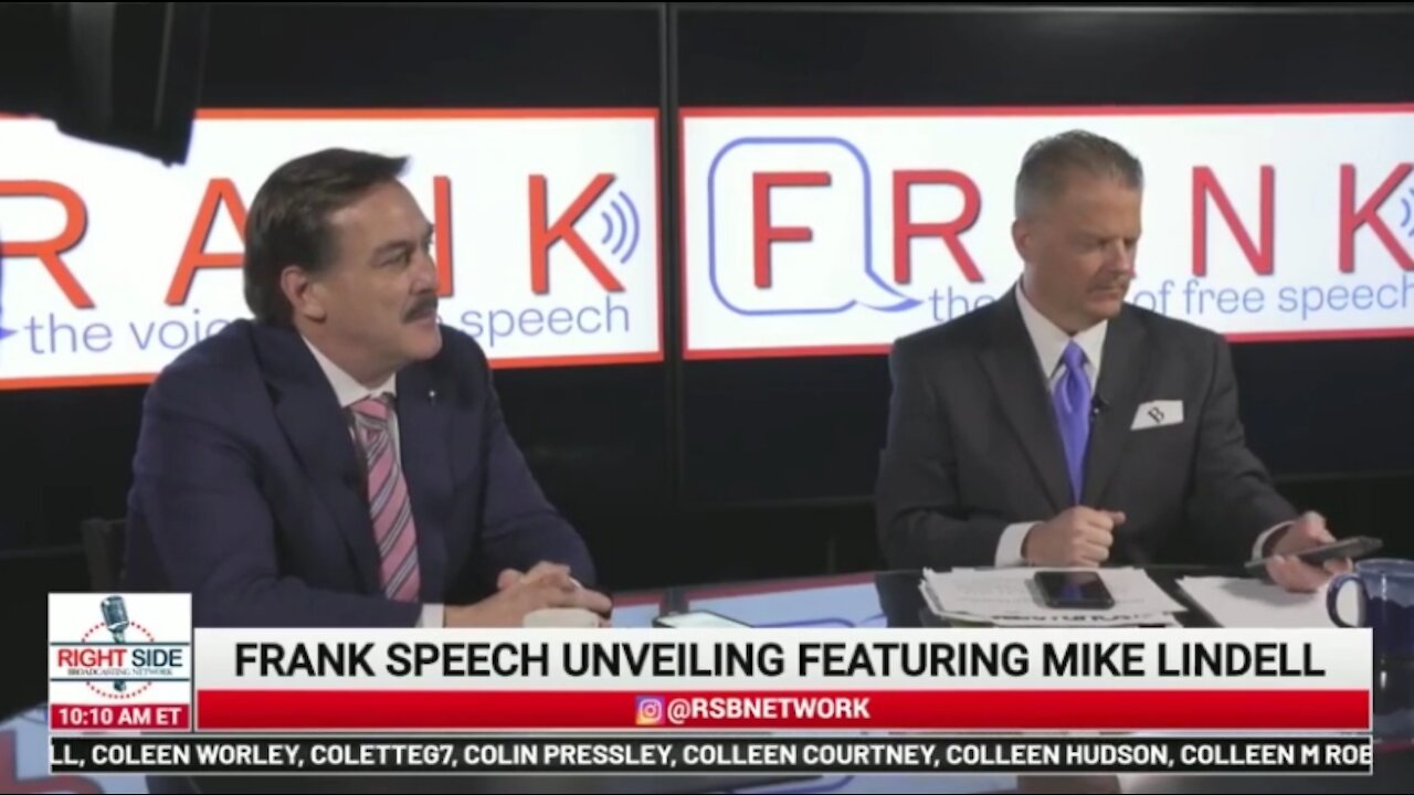LIVE Mike Lindell launches a new platform, Frank Speech to fight censorship