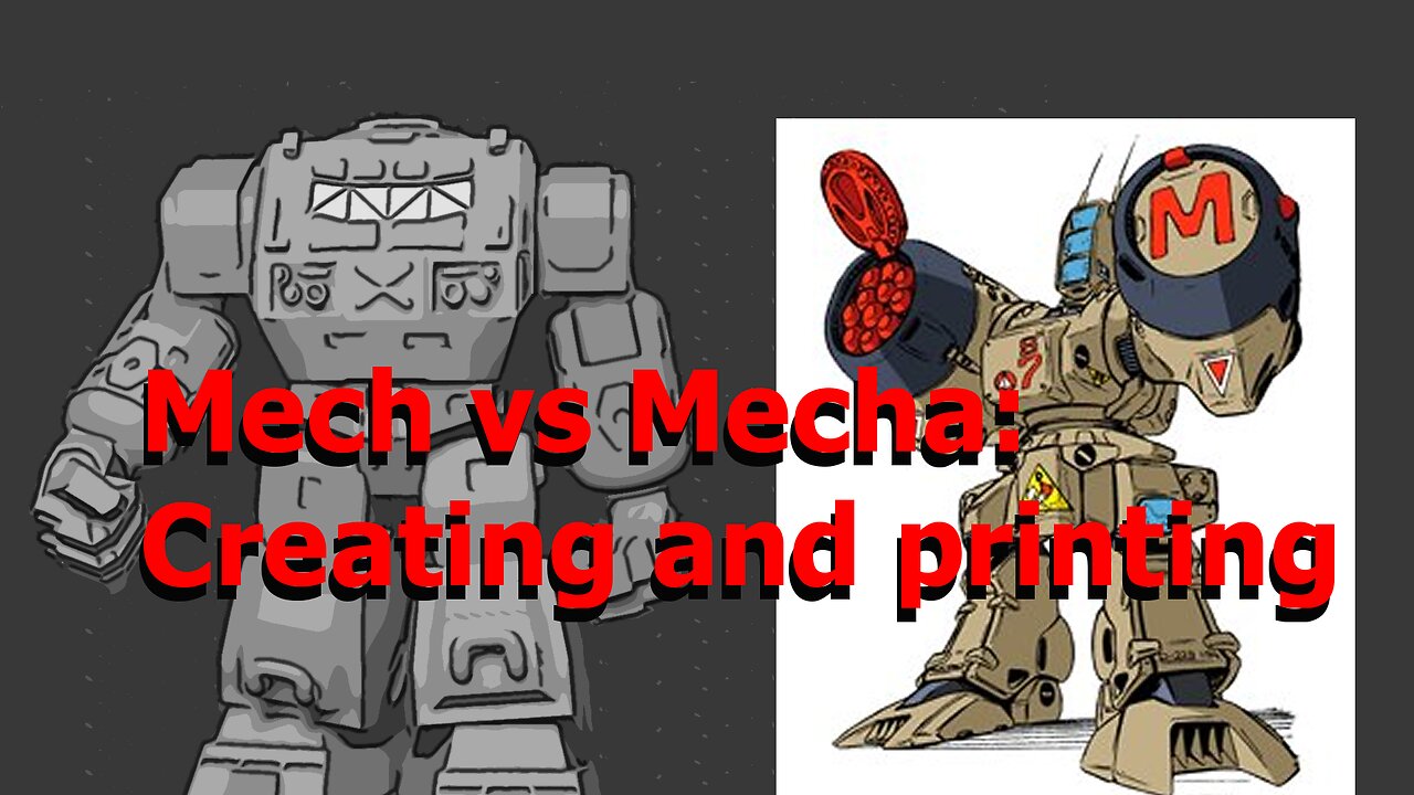 Building Mechs, New Mech and Old Mecha.