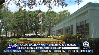 Palm Beach County school board to discuss property tax proposal