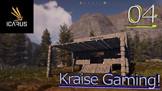 #04: Stone Construction Begins! - Icarus! - Styx Openworld - By Kraise Gaming!