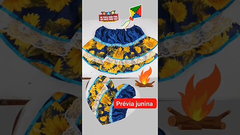 #costuracriativa#jardineirajunina#festajunina #festadesaojoao #saia #moldegratis#vestidojunino #bebe