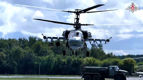The best elite Kamov Ka-52 in Ukrainian positions in the Russian-Kursk region.