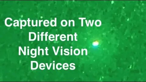 Two Orbs Seen on Video as One Passing Overhead Some Friends of Mine