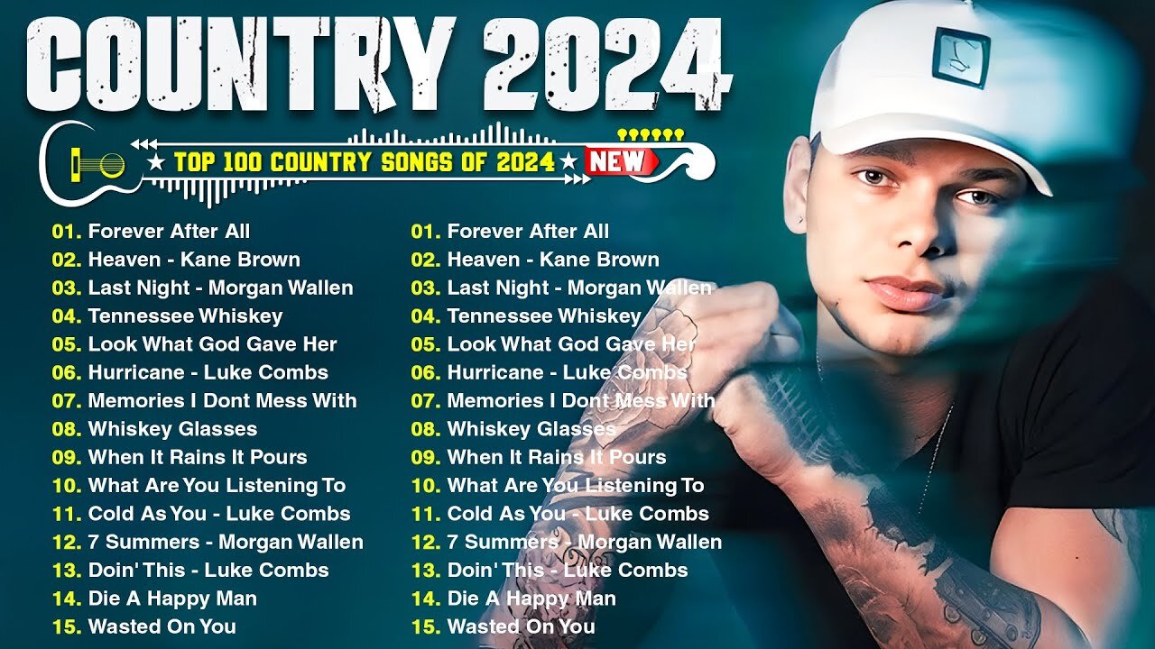 Country Songs 2024 🎶 Kane Brown, Luke Combs, Morgan Wallen, Luke Bryan, Chris Stapleton,Jason Aldean