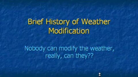 Weather Modification/Warfare - Presentation on operation Stormfury