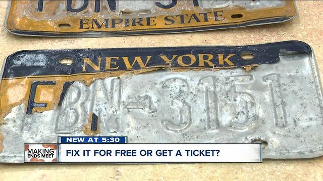 Replace your peeling New York State license plates for free