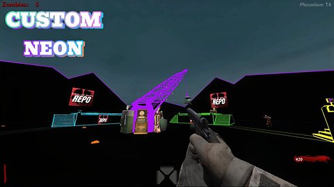 CUSTOM MAP NEON (SOLO PISTOOLAS) | WORLD AT WAR ZOMBIES