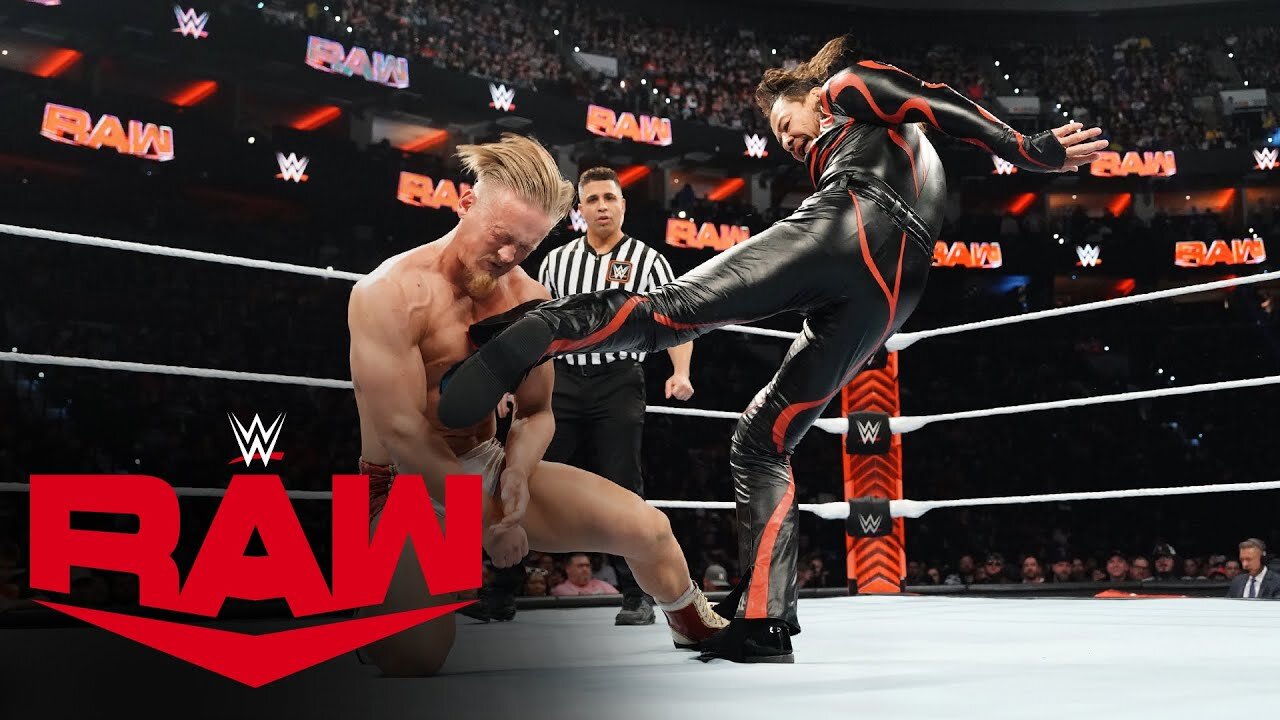 Ilja Dragunov vs Shinsuke Nakamura. Night after Wrestlemania XL Monday Night Raw.