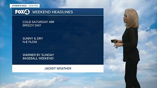 Chilly Saturday will turn into a mild Sunday