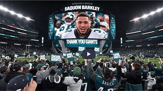 EAGLES FANS ERUPT IN "THANK YOU GIANTS" CHANTS TO SAQUON BARKLEY