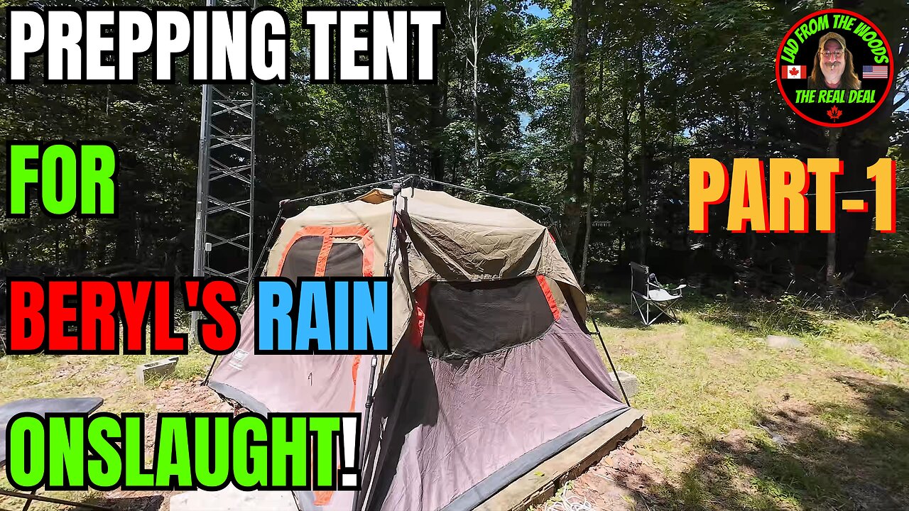 07-09-24 | Prepping Tent For Beryl's Rain Onslaught | Part-1 | #hurricaneberyl