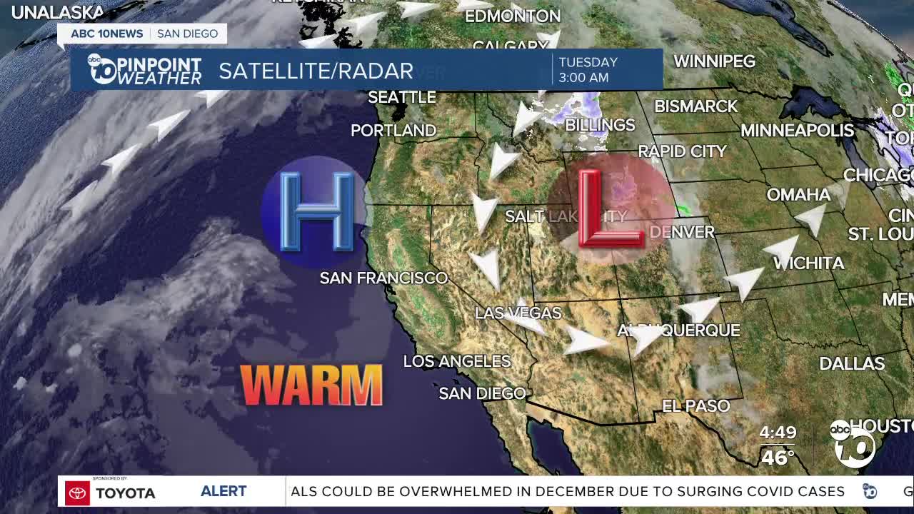 ABC 10News Pinpoint Weather with Meteorologist Megan Parry