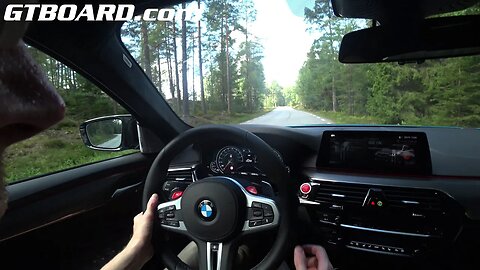 POV BMW M5 Competition Exhaust mic Valve closed and open [4k 60p]