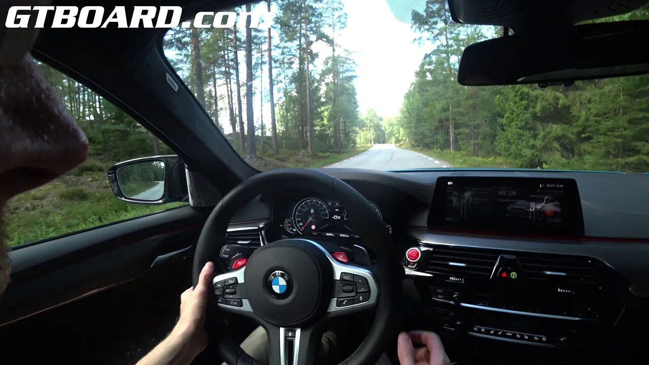 POV BMW M5 Competition Exhaust mic Valve closed and open [4k 60p]