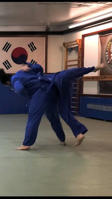 Judo movement practice and fighting