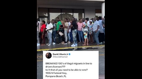 Hundreds upon hundreds of illegal immigrants line up to get a drivers license to vote November