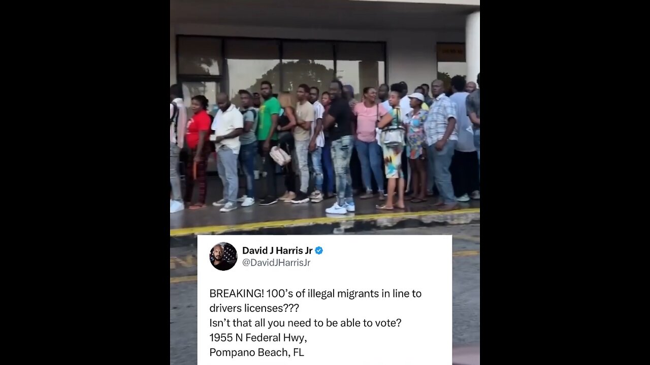 Hundreds upon hundreds of illegal immigrants line up to get a drivers license to vote November