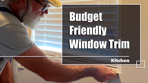 Kitchen Window Trim from Scrap Wood