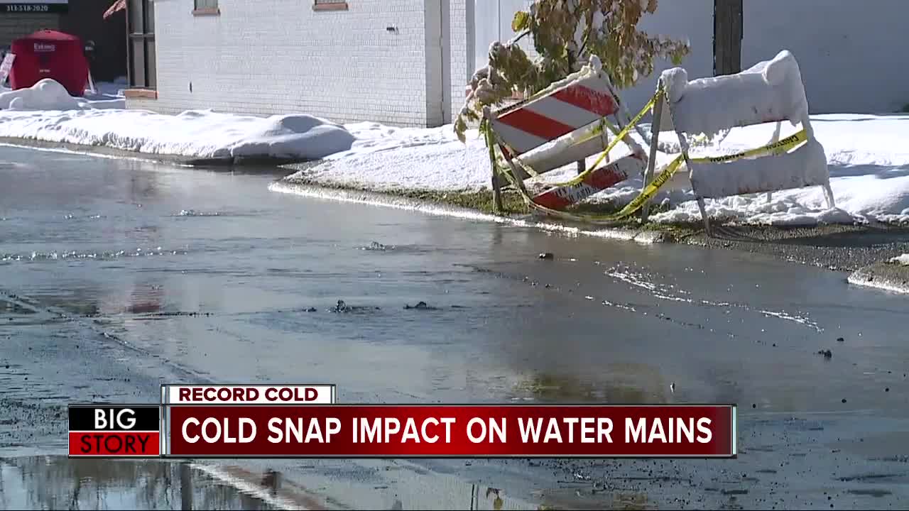 Water main break runs for 3 days on Detroit's northwest side, many more breaks expected