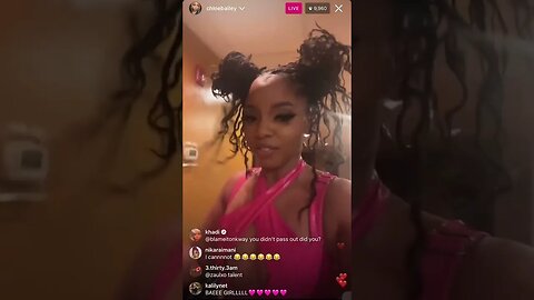 CHLOE BAILEY INSTAGRAM LIVE (09/06/23)