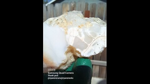 Slice of White Chalcedony!