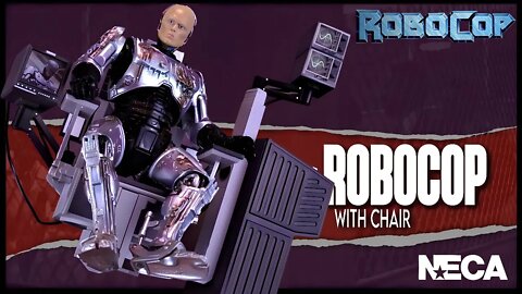NECA RoboCop Ultimate Battle-Damaged RoboCop with Chair @The Review Spot