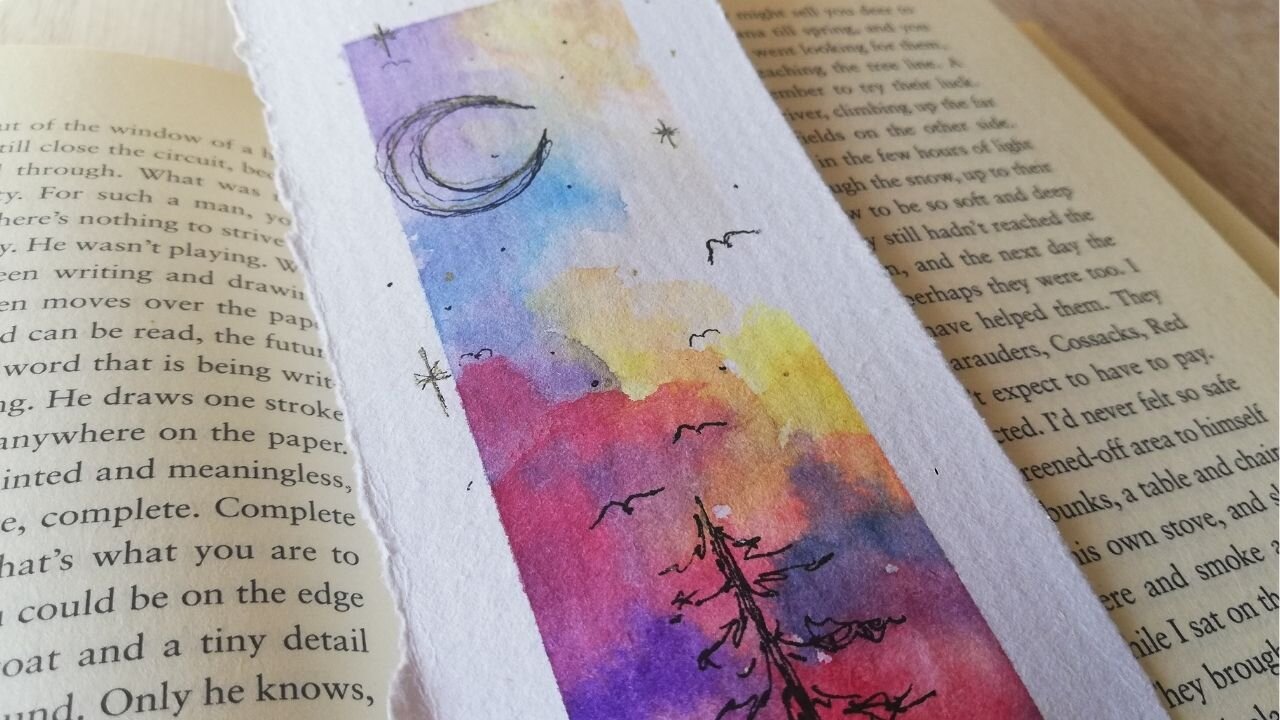 Paint With Me - Watercolor Bookmark // Episode 58