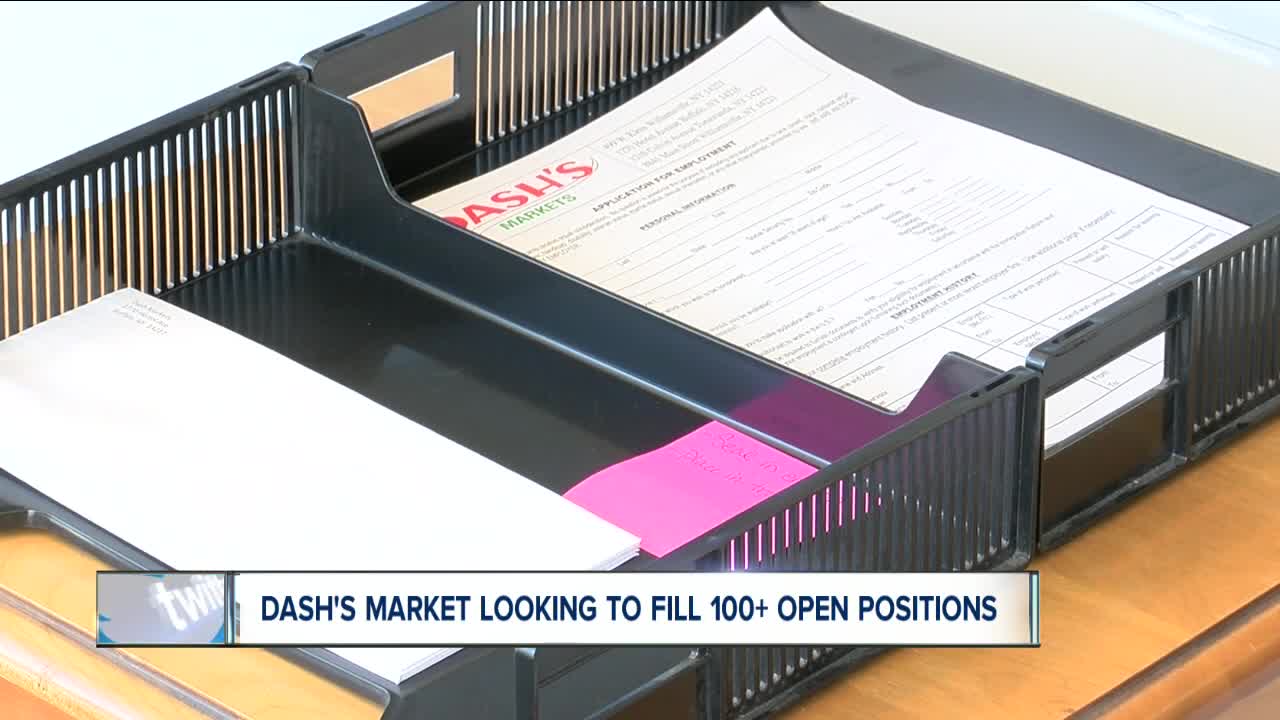 Dash's Market is hiring for more than 100 open positions for its new Buffalo location