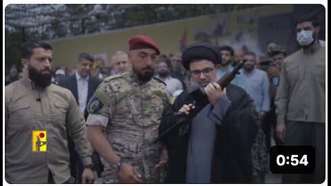 Hezbollah's new leader has just appeared in a promo video kissing an AK-47