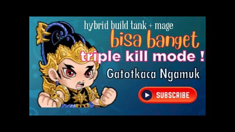 mobile legends Gatotkaca triple kill 🎵gatotkaca best build