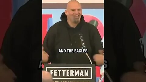 John Fetterman pisses off Eagles fans with this incomprehensible remark #shorts