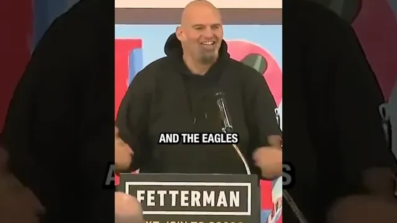 John Fetterman pisses off Eagles fans with this incomprehensible remark #shorts