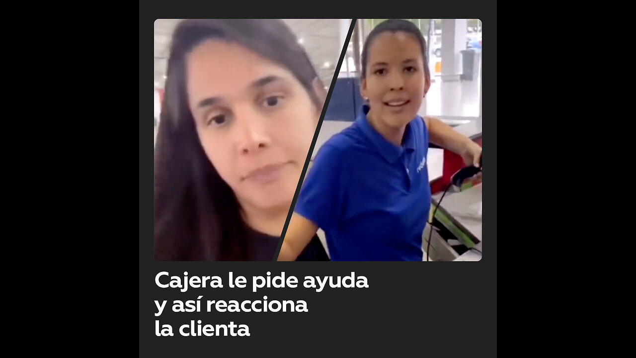 Se niega a acercar las compras a la cajera porque no es su trabajo