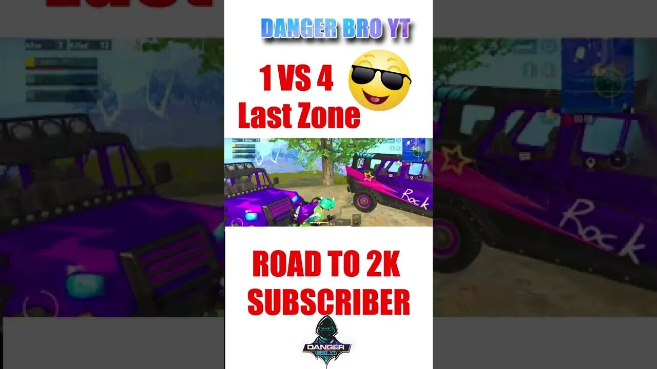 Pubg mobile lite - 1v4 last zone #shorts #pubglite