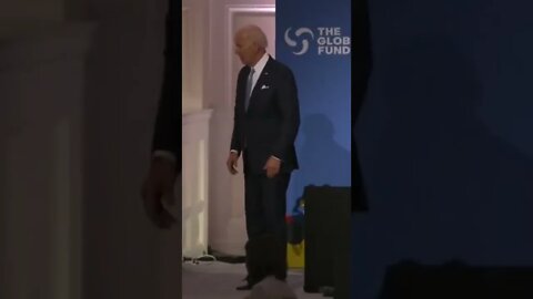 President Biden appears to get 'lost' while leaving stage