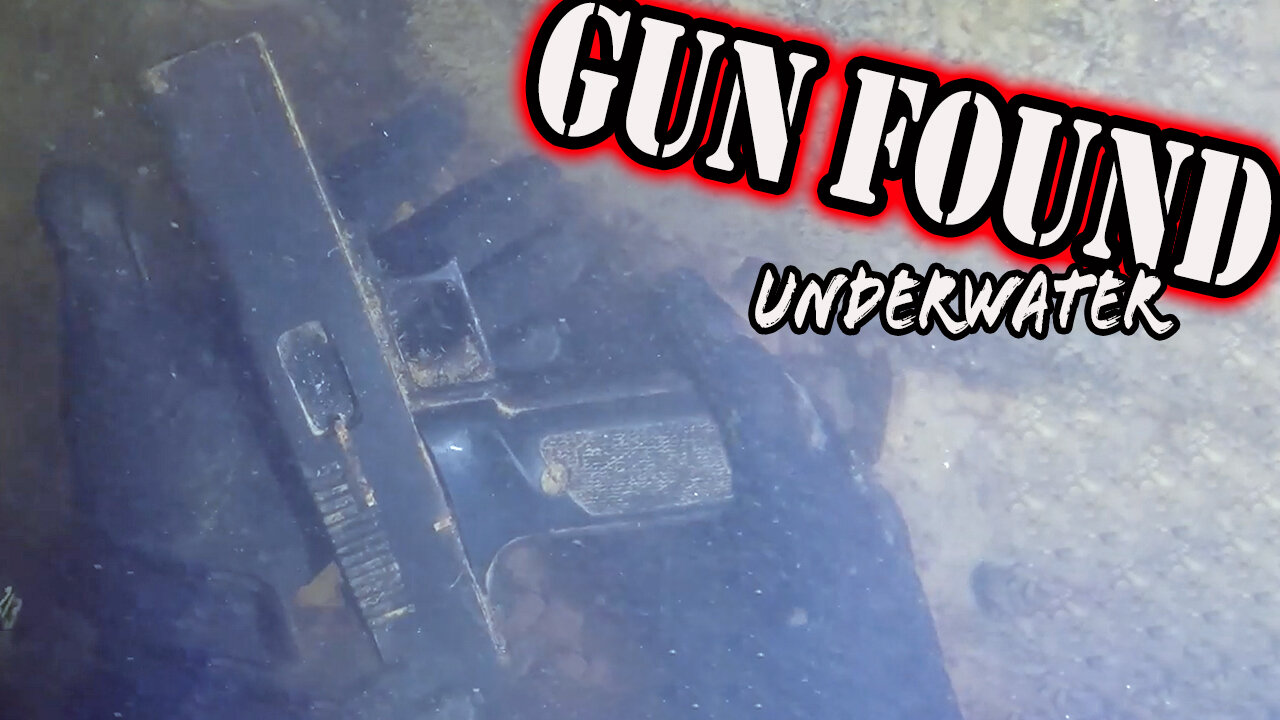 Big Gun Found Underwater Scuba Diving Abandoned Bridge!