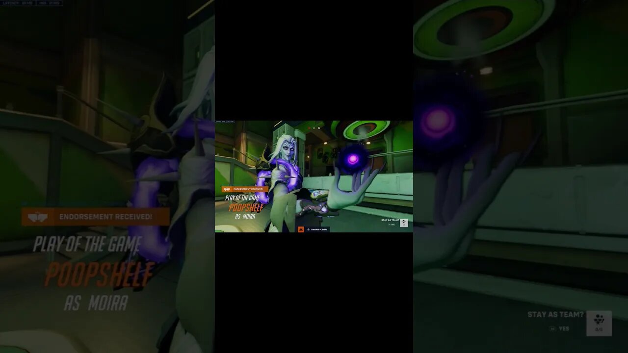 POTG with Moira. Balance of healing and damage.