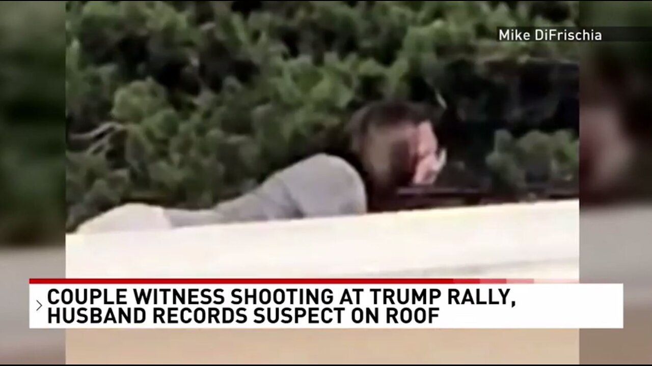 Witness captures chilling footage of Thomas Matthew Crooks aiming at Trump at PA rally