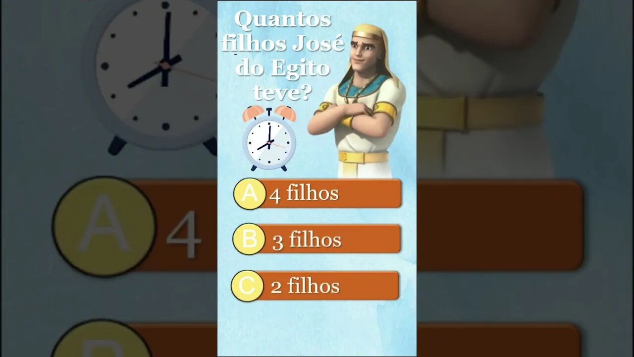Você sabe quantos filho José do Egito teve?! #shorts #perguntaserespostas #biblia