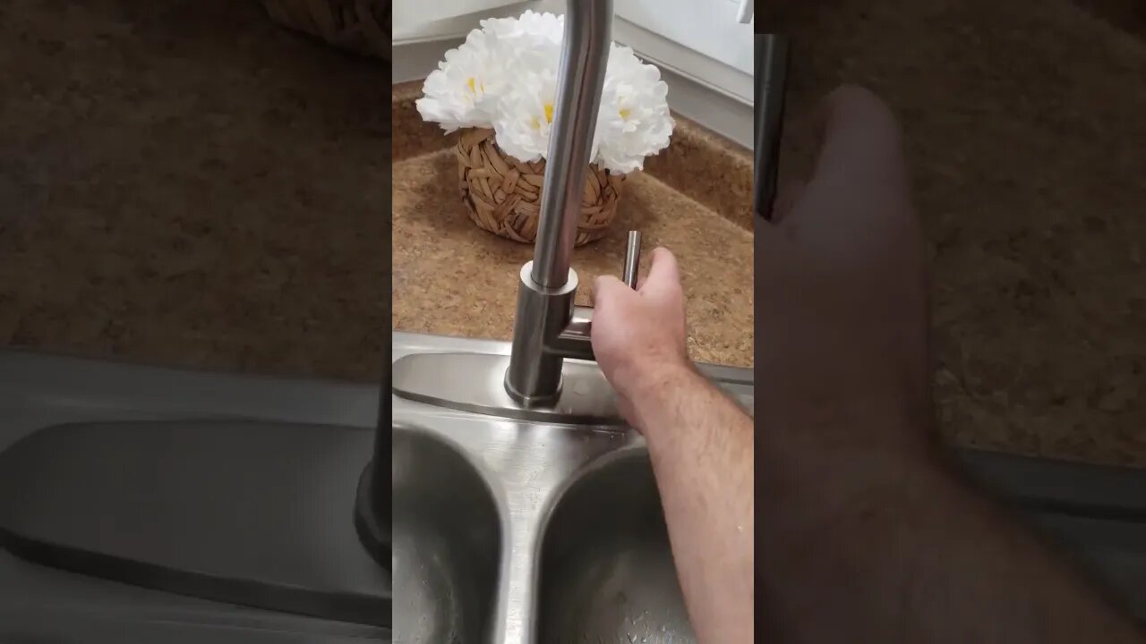 Should HOT on a faucet push back or pull forward?