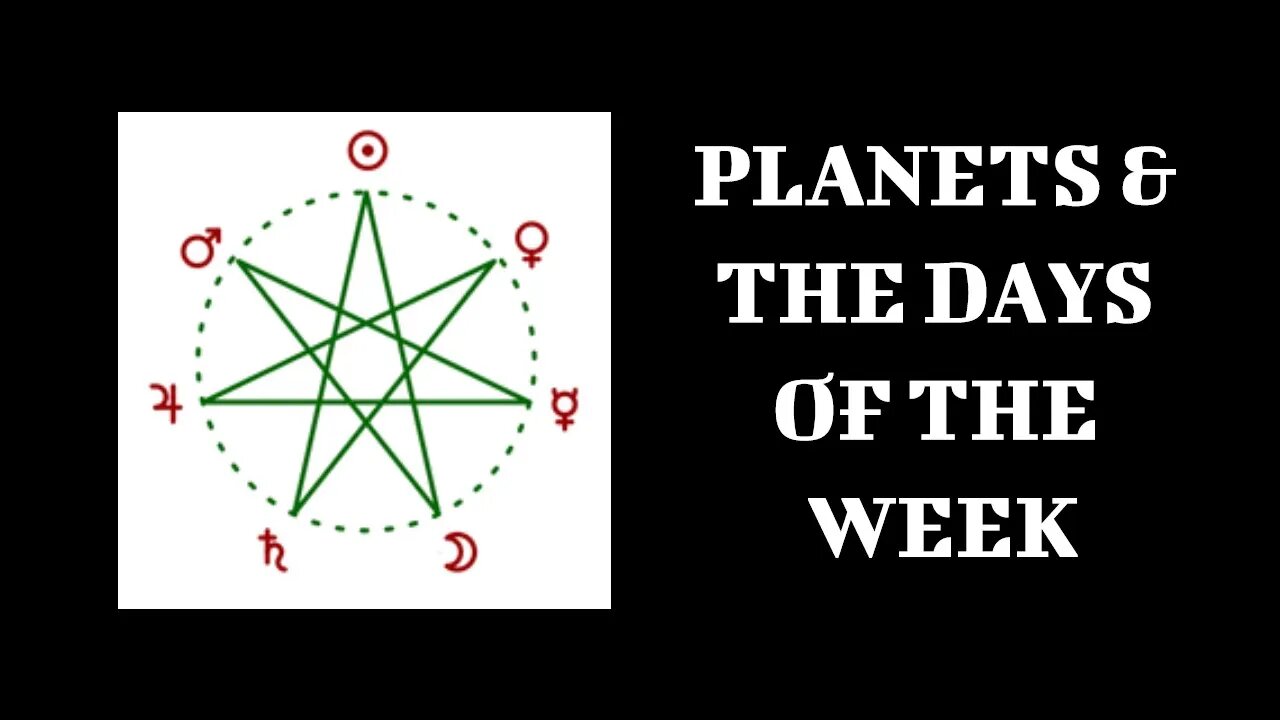 🌜💫🌛 Planets & Days of the Week- Correspondences