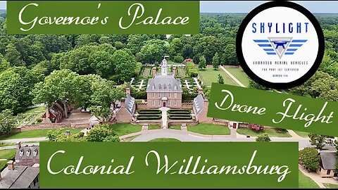 Drone Flight Governor’s Palace, Colonial Williamsburg #drone #williamsburg #virginia