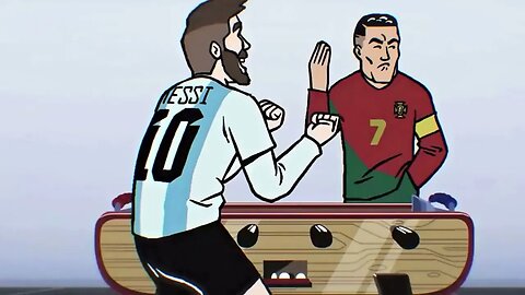 MOMENT CRITIANO RONALDO BERSAMA MESSI