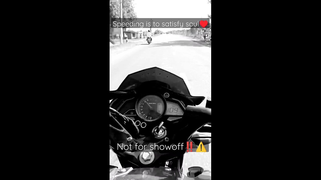 speeding is to satisfy soul not for show off!!