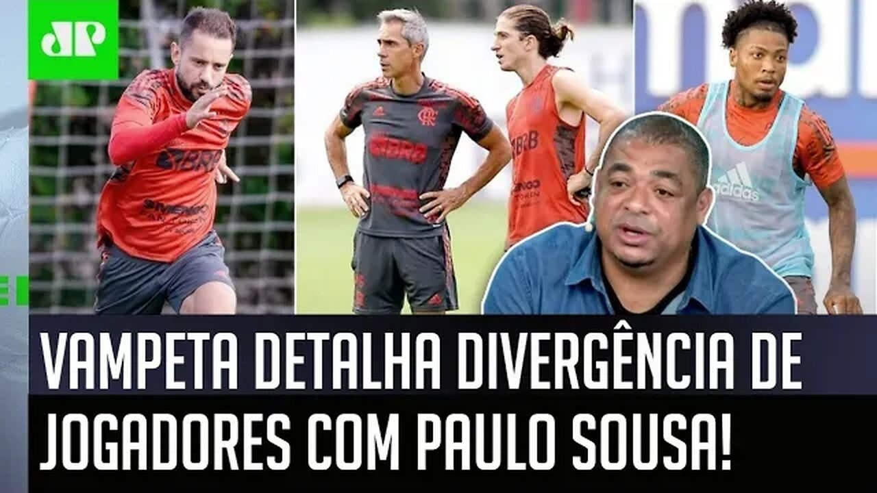"Eu FIQUEI SABENDO que tem jogadores do Flamengo que..." Vampeta EXPÕE DIVERGÊNCIAS com Paulo Sousa!