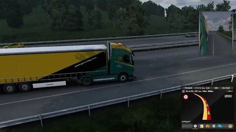 Eurotrucksimulator 2. Mit dem LKW durch Europa Auf der Pro Mod mit guter Musik.
