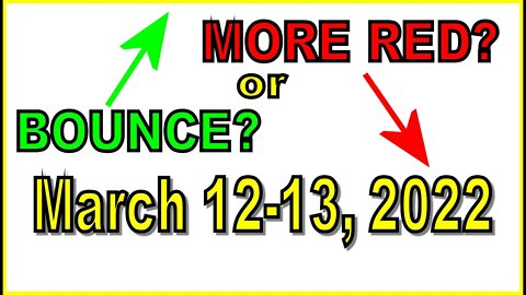 [ Part 1 ] Weekend Market & Cryptos Chart Analysis - March 12-13, 2022